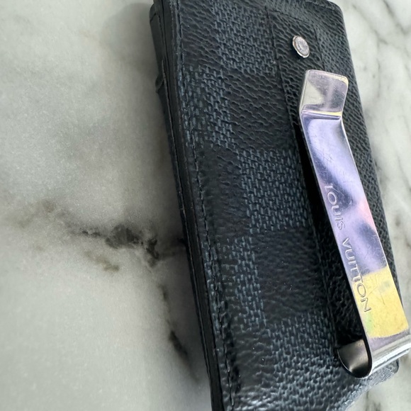AUTHENTIC Louis Vuitton card holder with clip - Picture 3 of 5
